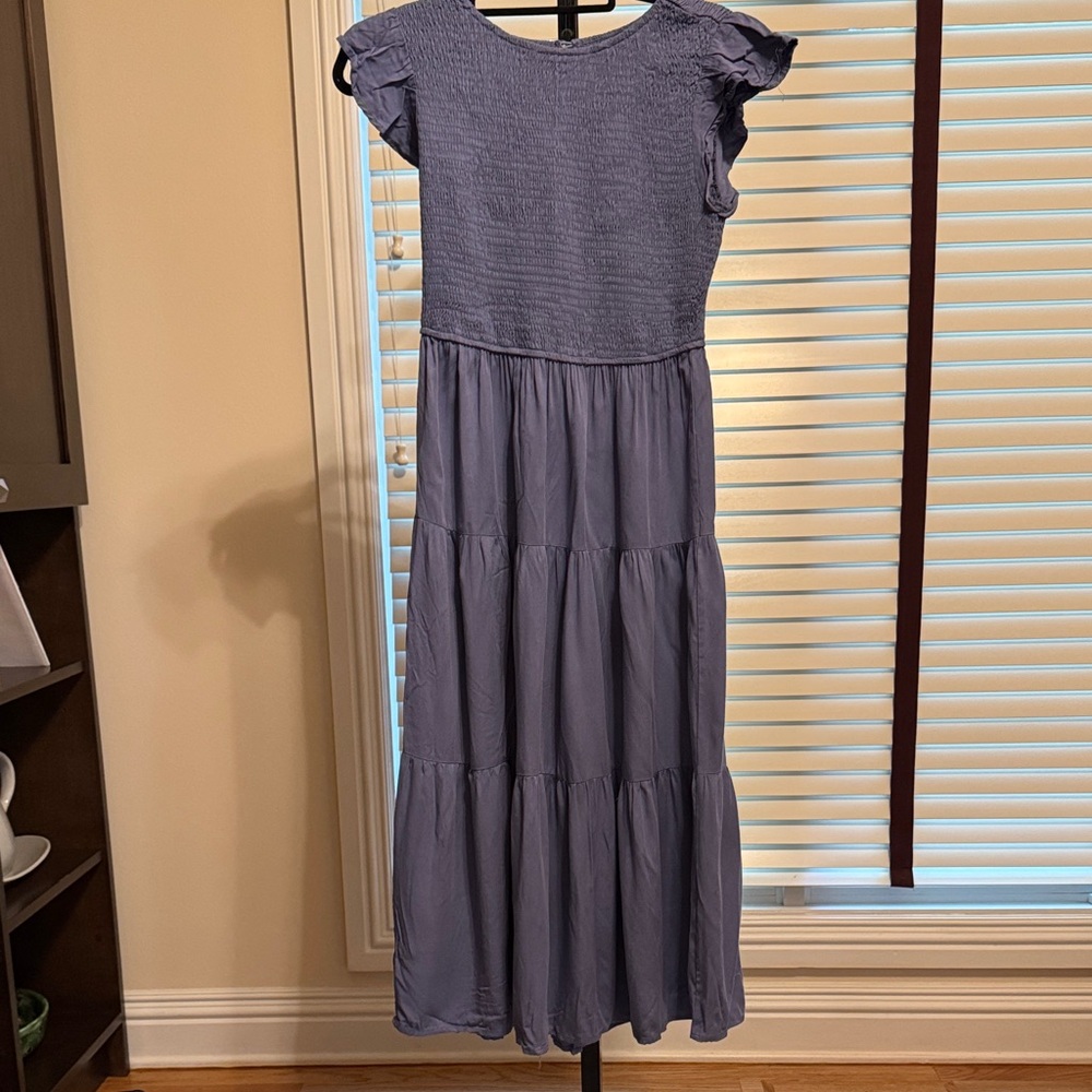 Merokeety Elegant Blue Maxi Dress - Size Large
